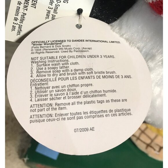 Dandee Animated Singing Penguin With Hat & Scarf Winter Wonderland 12” - Picture 7 of 8